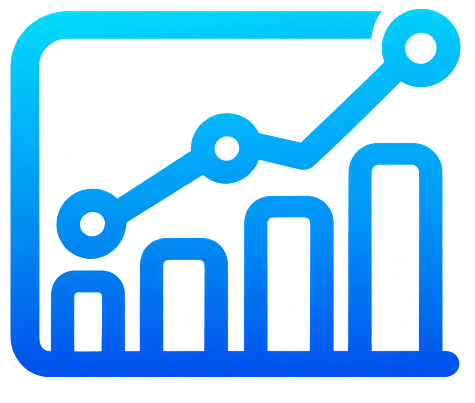 gradient analytics chart icon