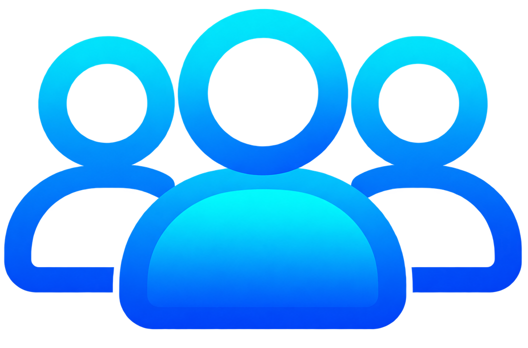 gradient blue team icon