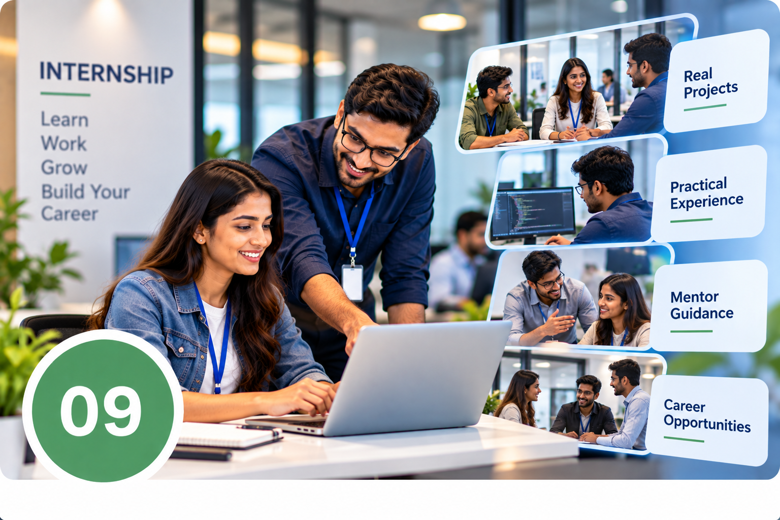internship learn, work, grow
